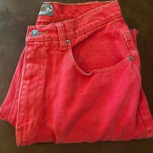 Red Denim Jeans